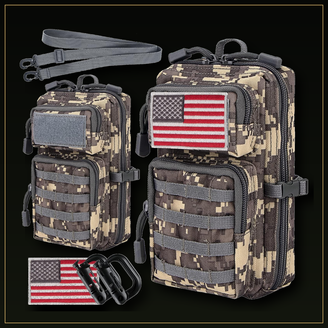 CobaltNook ACU tactical MOLLE organizer pouch color option