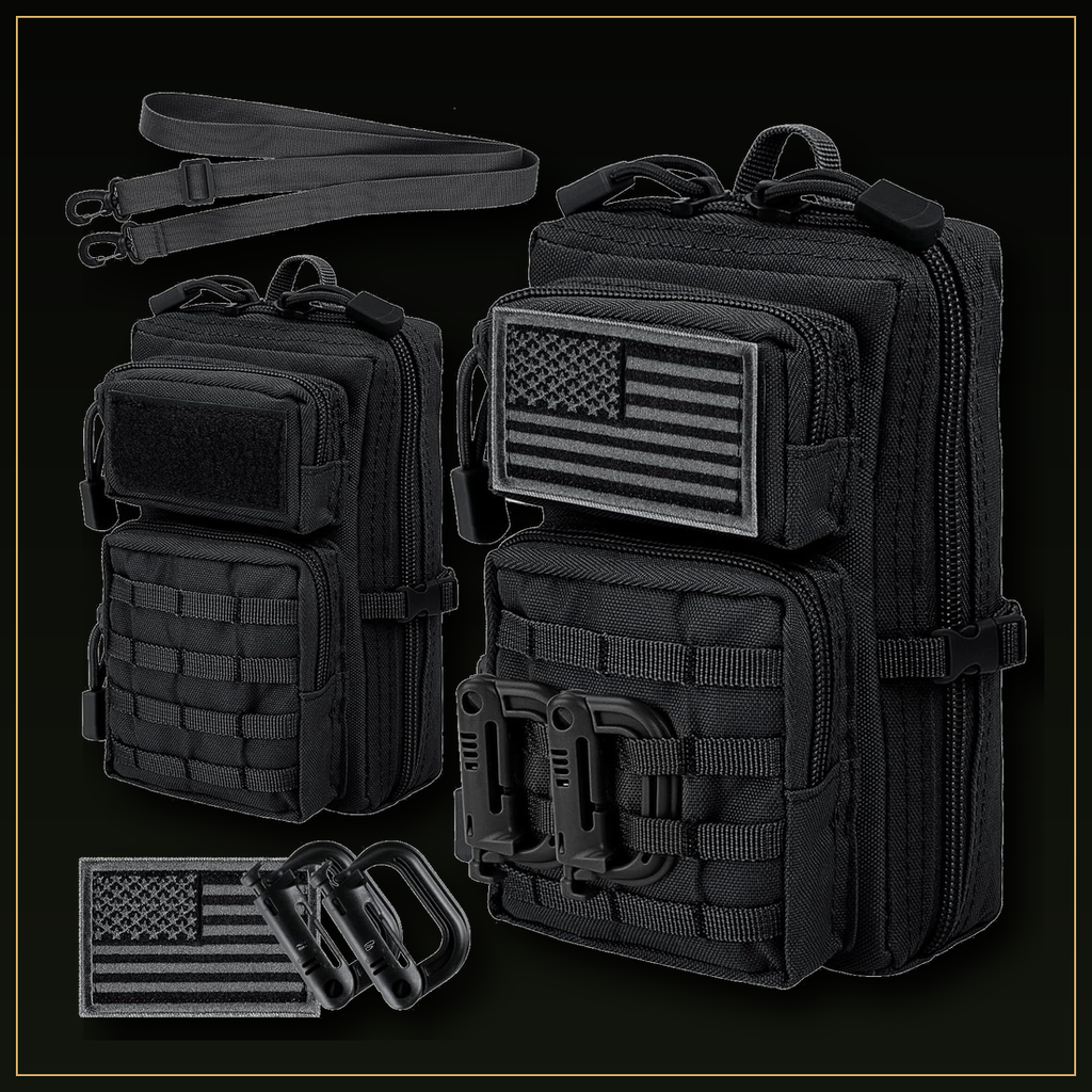CobaltNook Black tactical MOLLE organizer pouch color option