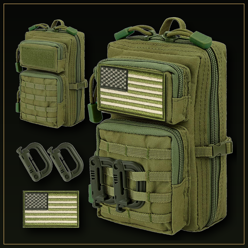 CobaltNook Green tactical MOLLE organizer pouch color option