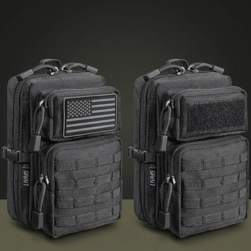 CobaltNook Black 2-pack MOLLE organizer pouches